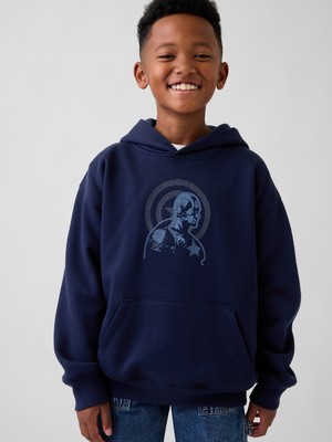 Gap Erkek Çocuk Lacivert Marvel Vintagesoft Sweatshirt