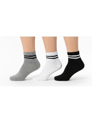EKN Erkek Bilek Boy Spor Çorap 3’lü Set | Günlük Kullanım | Rahat ve Dayanıklı