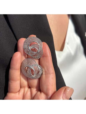 C7 Silver Neo Çemberler Telkâri Küpe