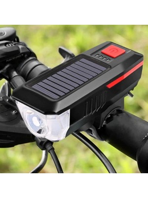 Cansa Güneş Enerjili Bisiklet Işıklı Korna