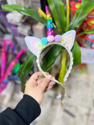 EyER Shoping Unicorn Figürlü Saçlı Taç