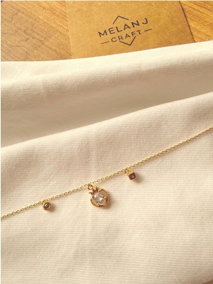 Melanj Craft Kalpli Ince Zincir Çelik Bileklik - Gold