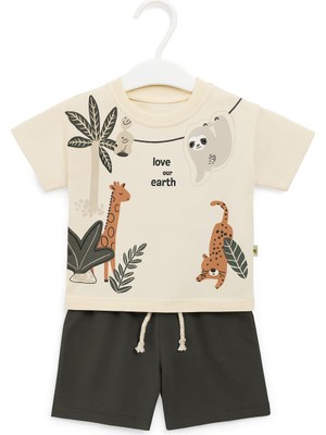 Aspo Baby Kids Şortlu Ikili Takım Erkek Bebek Çocuk