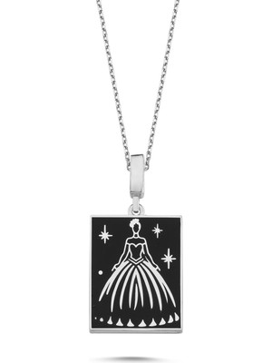 Silverize Mineli Gelin Gümüş Kolye RZ33