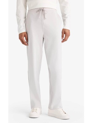 Defacto Slim Fit Dar Kesim Standart Paça Gri Erkek Eşofman Altı D7238AX/GR94