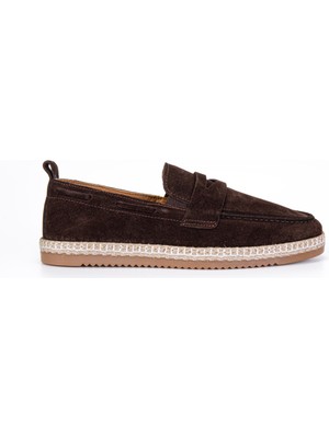 Vantaggio Shoes Phoenix Süet %100 Hakiki Deri Erkek Loafer Ayakkabı