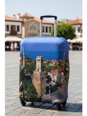 Bd Basarideri Çift Taraflı Dijital Baskılı Valiz Kılıfı 005