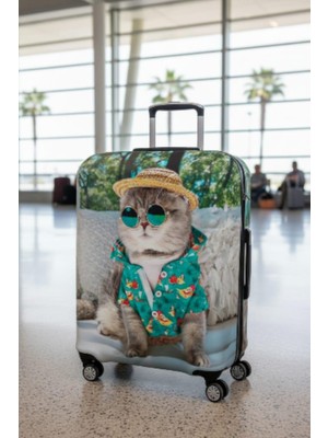 Bd Basarideri Çift Taraflı Dijital Baskılı Valiz Kılıfı 021