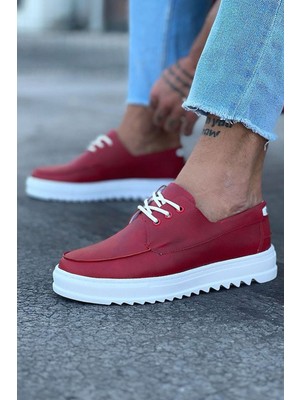 Bilfold Kırmızı Erkek Saraclı Casual Ayakkabı