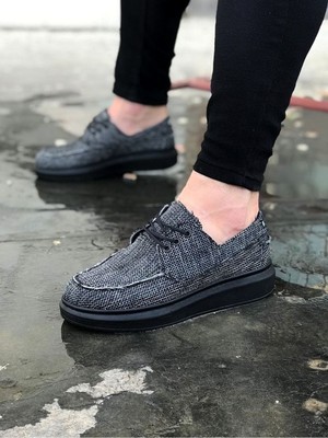 Bilfold Gri Kömür Erkek Günlük Ayakkabı