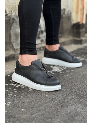 Bilfold Gri Cilt Erkek Casual Ayakkabı