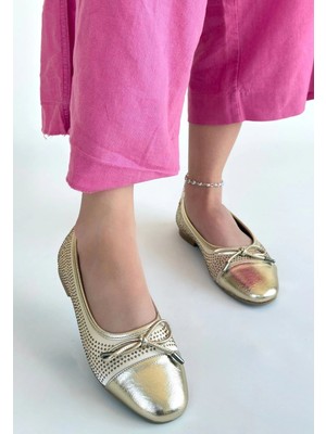 Etya Gold Cilt Babet Ayakkabı