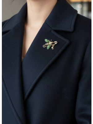 EFEAKS Arı Figürlü Güvenlik Iğnesi Broş | Ceket, Elbise, Şapka Için Mükemmel Aksesuar