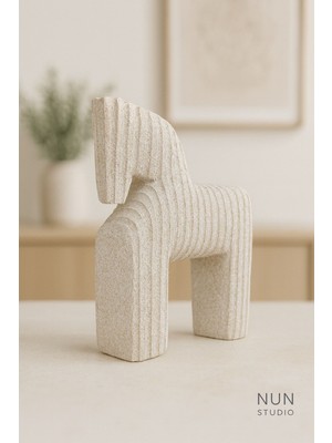 Minimalist Doğal Taş Hayvan Figürü | El Yapımı Doğal Dekoratif Obje | Modern Ev & Ofis Dekoru