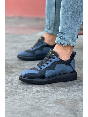 Bilfold Kömür Mavi Erkek Casual Ayakkabı