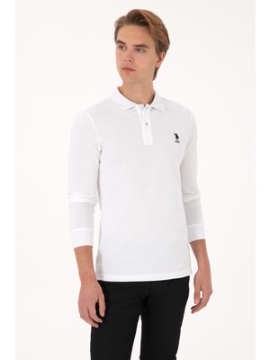 U.S. Polo Assn. Erkek Beyaz Basic Sweatshirt 50307687-VR013