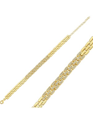 Silverize Altın Kaplama Bileklik BLK16