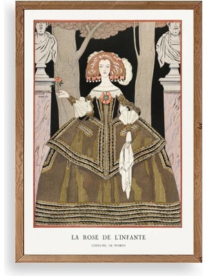 Marsilyan Costume De Worth Ahşap Çerçeveli Tablo 30 x 42