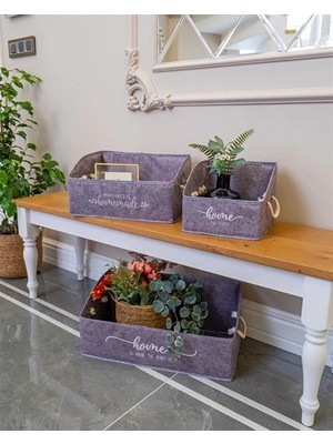 Eco Lounge 2 Adet Keçe Raf Organizer Seti Mega/maxi/kutu Organizer