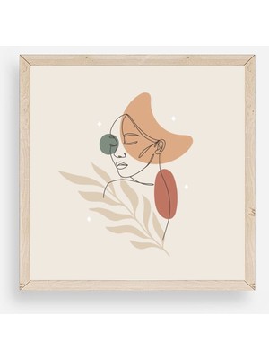 Marsilyan Modern Ahşap Çerçeveli Tablo 50 x 50