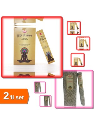 Hereveoyuncak Yog Chakra Masala Aromalı Çubuk Tütsü + Precious Jasmine Aromalı Çubuk Tütsü - 2li Set E8M1R9