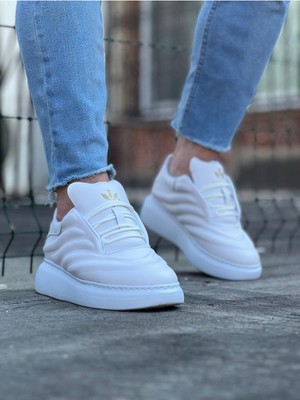 Bilfold Beyaz Cilt Erkek Casual Ayakkabı