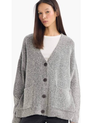 DeFacto Oversize V Yaka Hırka E8271AX25WN