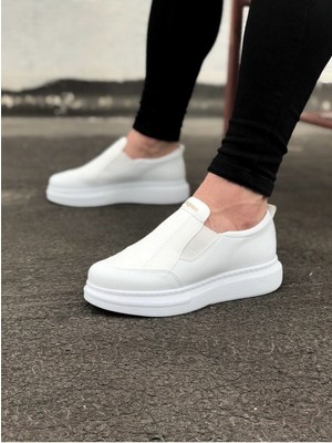 Elma Shop Beyaz Düz Casual Erkek Ayakkabı