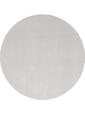 Cool Halı Monet Krem Daire Halı Düz Renk Kalın Parlak Dokuma Yuvarlak Mutfak Giriş Antre Hol Halısı