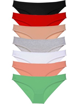 Leopardess 7 adet Süper Eko Set Likralı Kadın Slip Külot