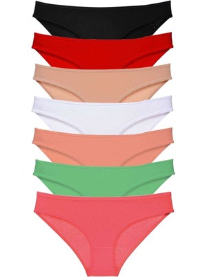 Leopardess 7 adet Süper Eko Set Likralı Kadın Slip Külot