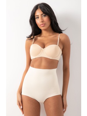 Missvera Silikonlu Lazer Kesim Slip Korse