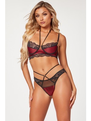 Civetta Bordodantel Işlemeli Sütyen Külot Takımı