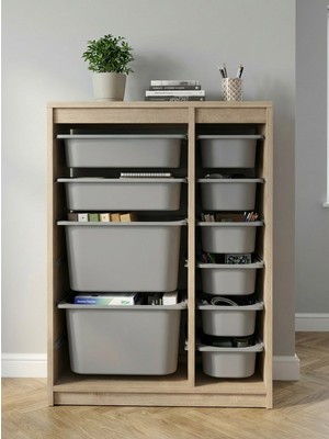 Pratico Cosmo XS 10 Sepetli Çok Amaçlı Ofis Dolabı Gri