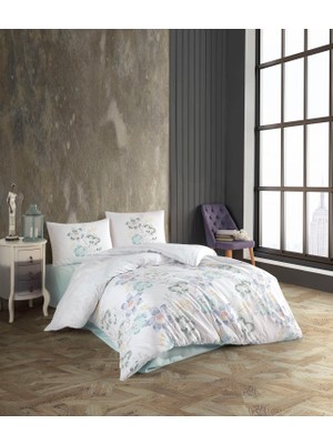 Bella Home Kristal Çift Kişilik Ranforce Nevresim Takımı - 4 Parça - %100 Pamuk - Orijinal Lüks Kutu