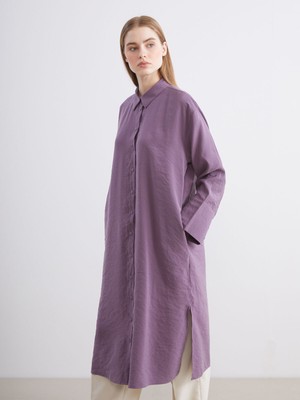 Lc Waikiki Yeni Sezon Oversize Modal Karışımlı Kadın Gömlek Tunik