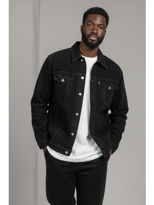 Wkm Erkek Regular Fit Rahat Kesim Çift Cepli Denim Kot Ceket