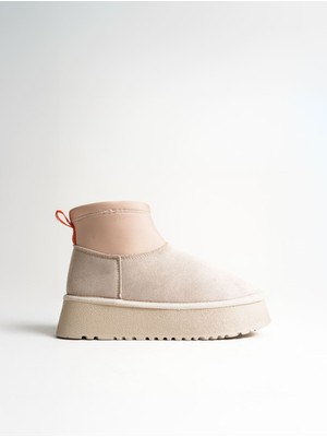 Alice Dress Nadia Kadın Bej Kışlık İçi Kürklü Kalın Taban Bot