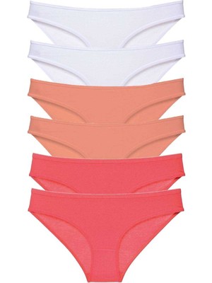 Leopardess 6 adet Süper Eko Set Likralı Kadın Slip Külot