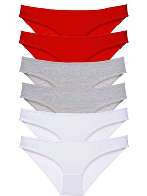 Leopardess 6 adet Süper Eko Set Likralı Kadın Slip Külot