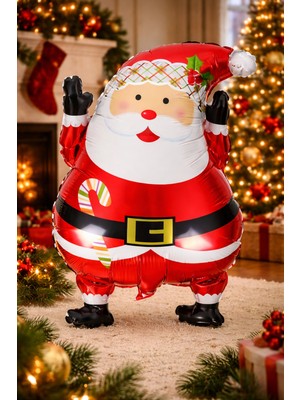 Okavango 1 Adet Folyo Noel Baba Balonu Yılbaşı Süsü Çam Ağacı Süsleri Yılbaşı Hediyeleri