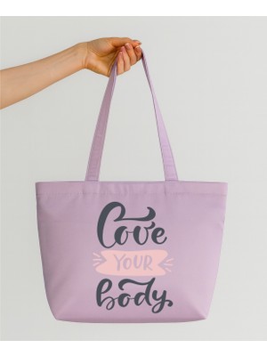 Ada Kostüm Love Your Body Tasarım Mat Saten Çanta