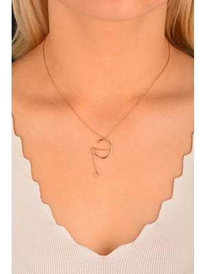 CEBECİ Cebeci 14 Ayar Ay Yıldız Altın Kolye