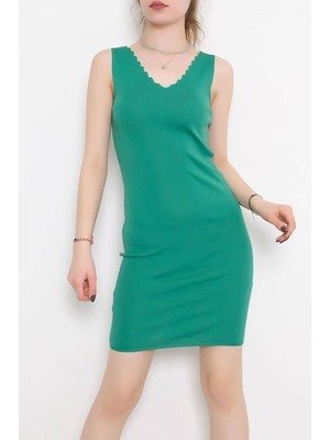 Civetta Merdiven Yaka Elbise Yeşil