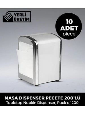 Sepet Doldur Masa Dispenser Peçete 200LÜ - 10 Adet