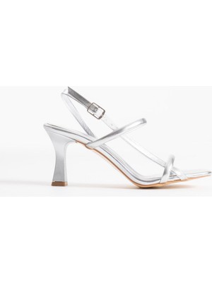 Alice Dress Monya Kadın Gümüş Topuklu Sandalet