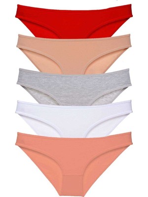 Leopardess 5 adet Süper Eko Set Likralı Kadın Slip Külot