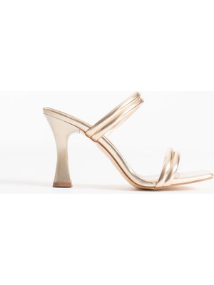 Alice Dress Petra Kadın Altın Topuklu Terlik