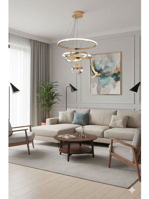 Çember Tek Top Gold Avize