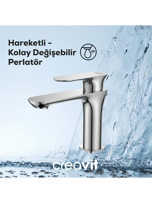 Creavit Pure Krom Lavabo Bataryası PR1500